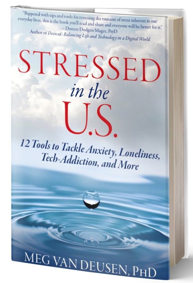 Cover of Stressed in the US: Twelve Tools to Tackle Anxiety, Loneliness, Tech-Addiction and More