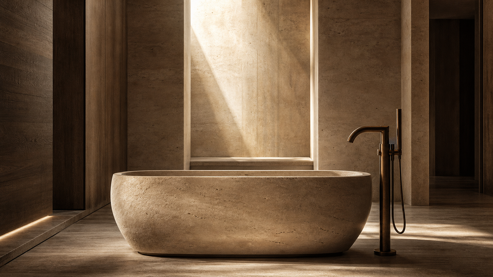 Bathroom Accessories — Signature Bathroom — Solid Stone Tub