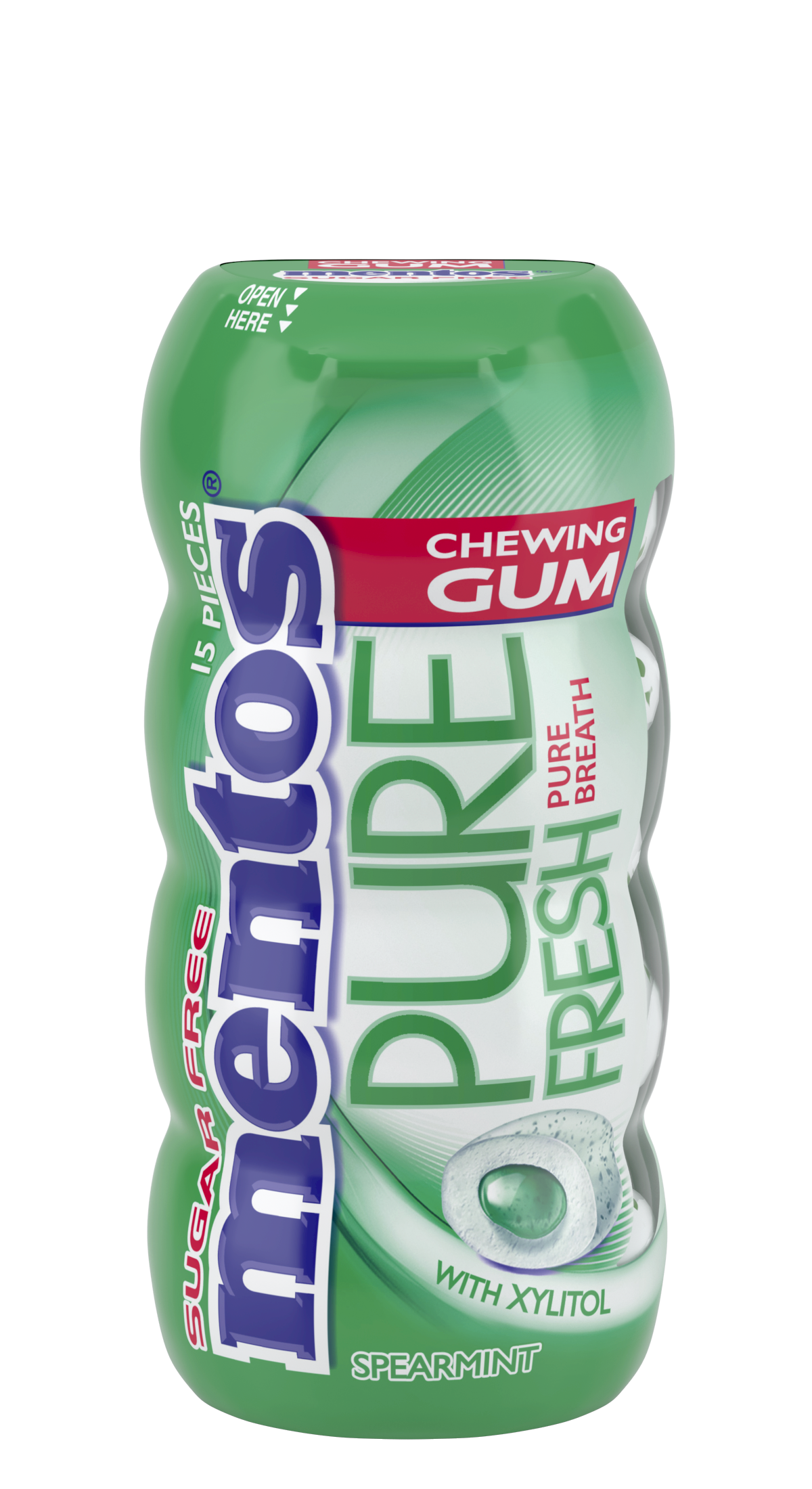Mentos Gum Pure Fresh Spearmint Pocket bottle