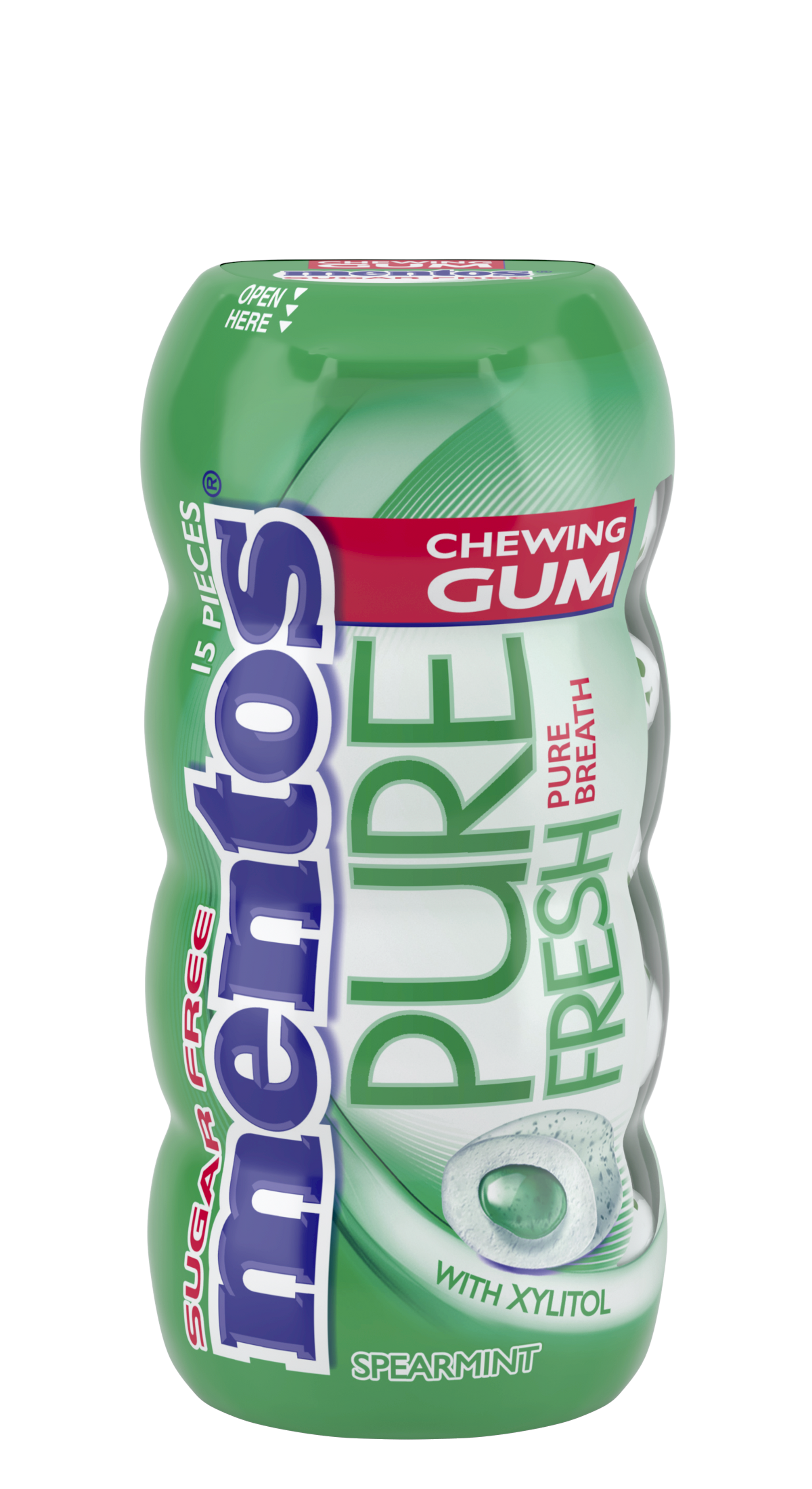 Mentos Gum Pure Fresh Spearmint Pocket bottle