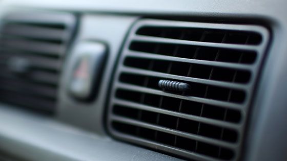 air-conditioner in car dashboard