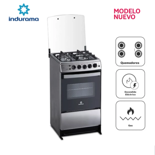COCINA A GAS 4 HORNILLAS INDURAMA BILBAO SPAZIO