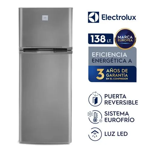 Refrigeradora Electrolux Top Mount Frost 138L Gris (ERT18G2HNI)