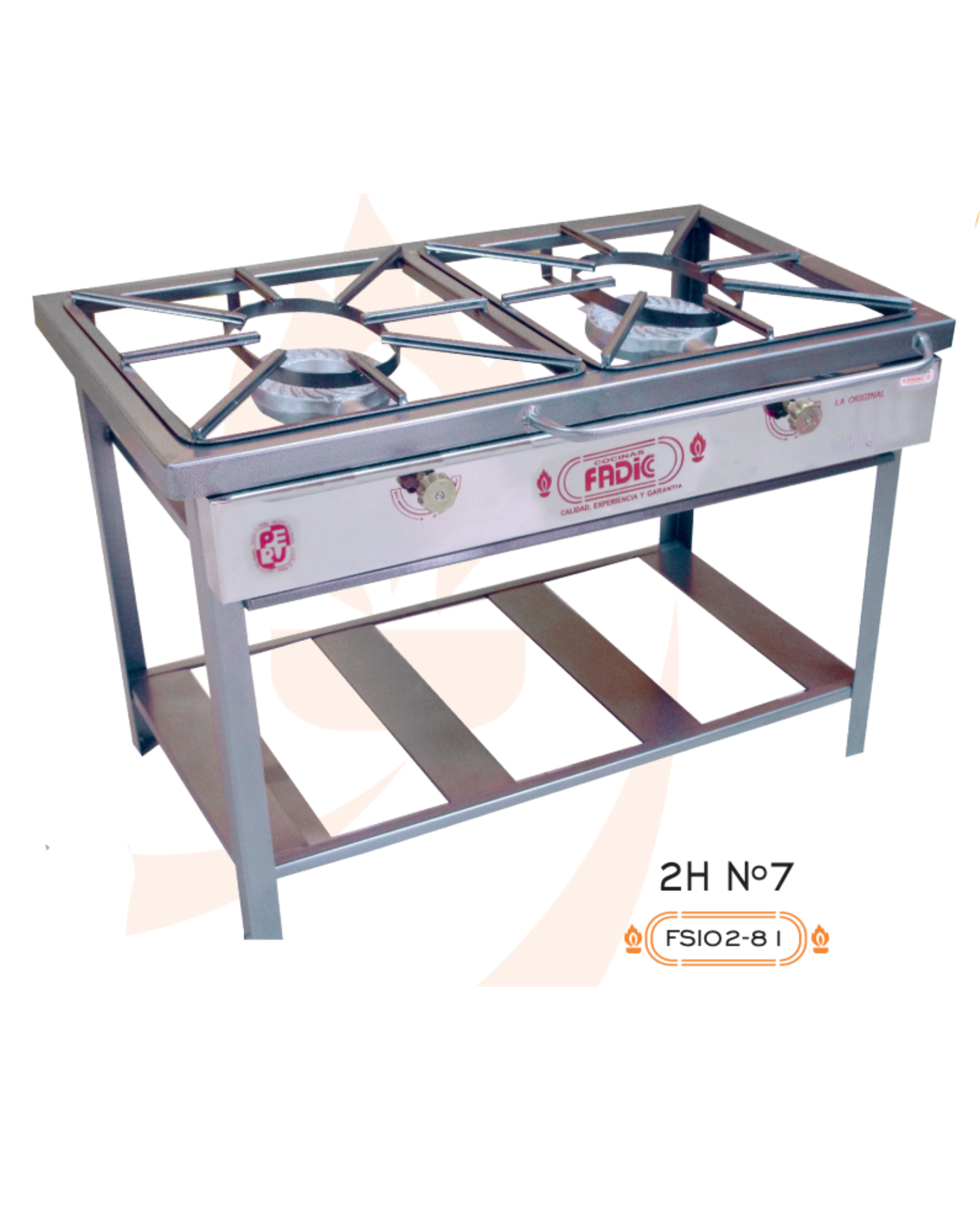 COCINA SEMI IND 2H N7 P/S FSI02-81 FADIC