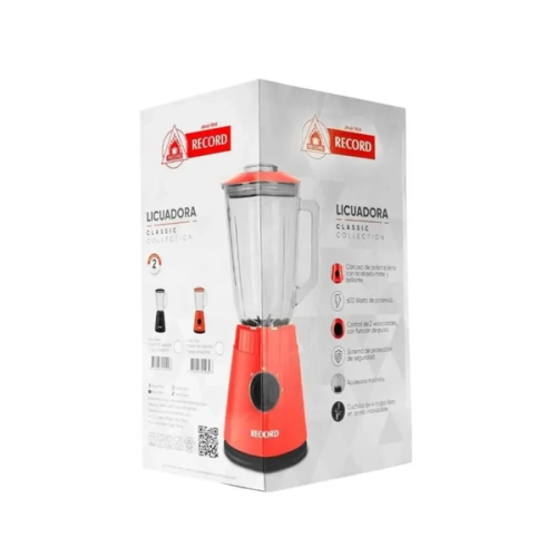 LICUADORA RECORD RECBL822RO ROJO 600 W