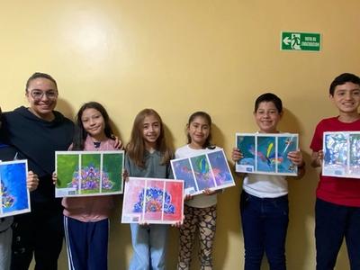 Tres paneles, una historia: así crearon arte nuestros niños en Floresta