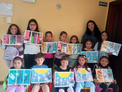 Del Pensamiento Abstracto al Cubismo: Un Tríptico Pintado por Niños