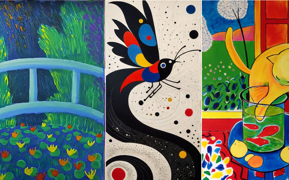 Pintura sobre Lienzo: Monet, Miró y Matisse Inspiran a Nuestros Niños