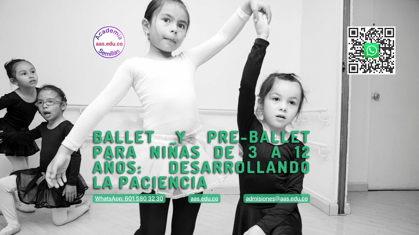 Ballet y Pre-Ballet para niñas de 3 a 12 años: Desarrollando la Paciencia