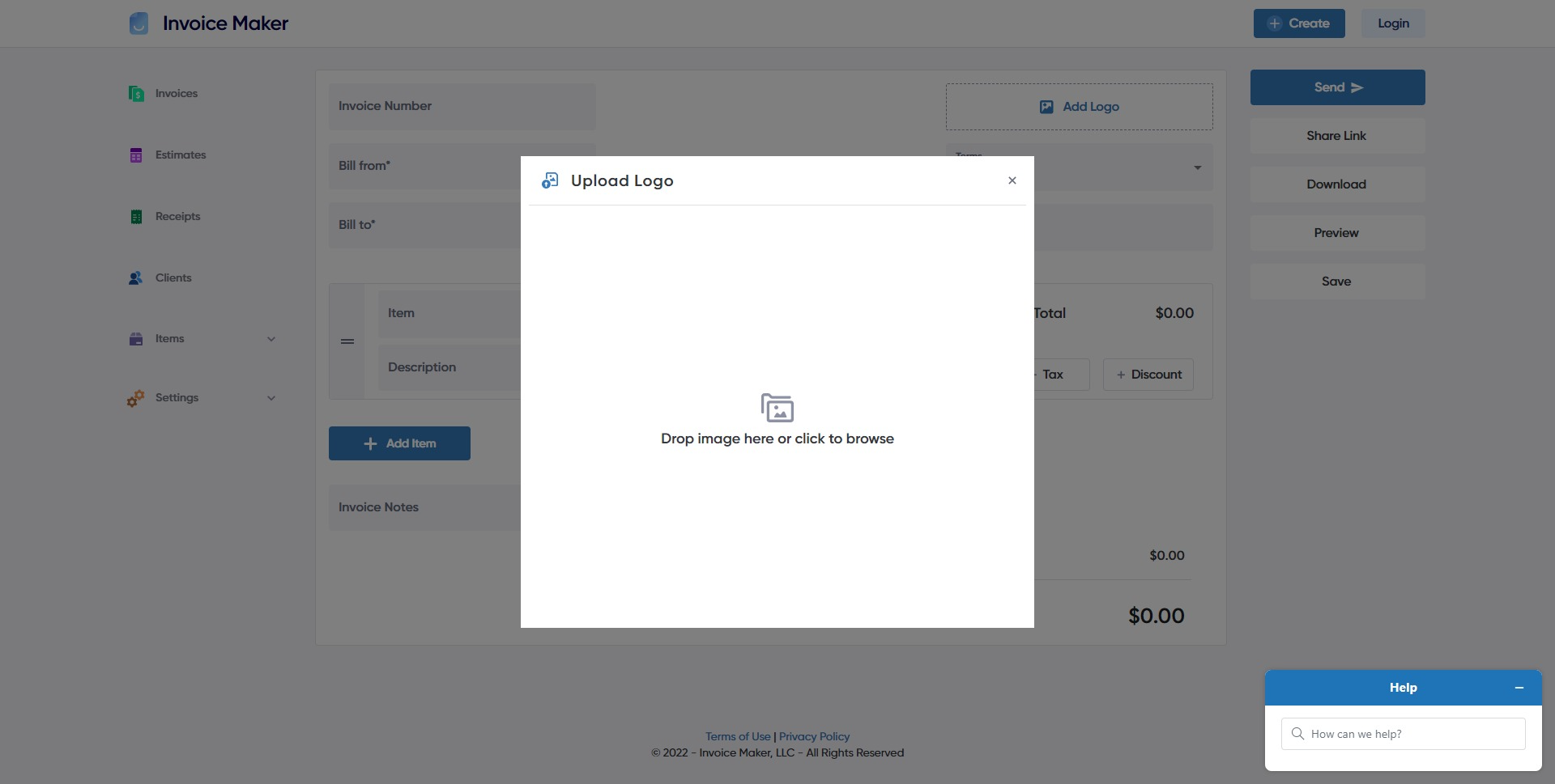 InvoiceMaker Screenshot 2