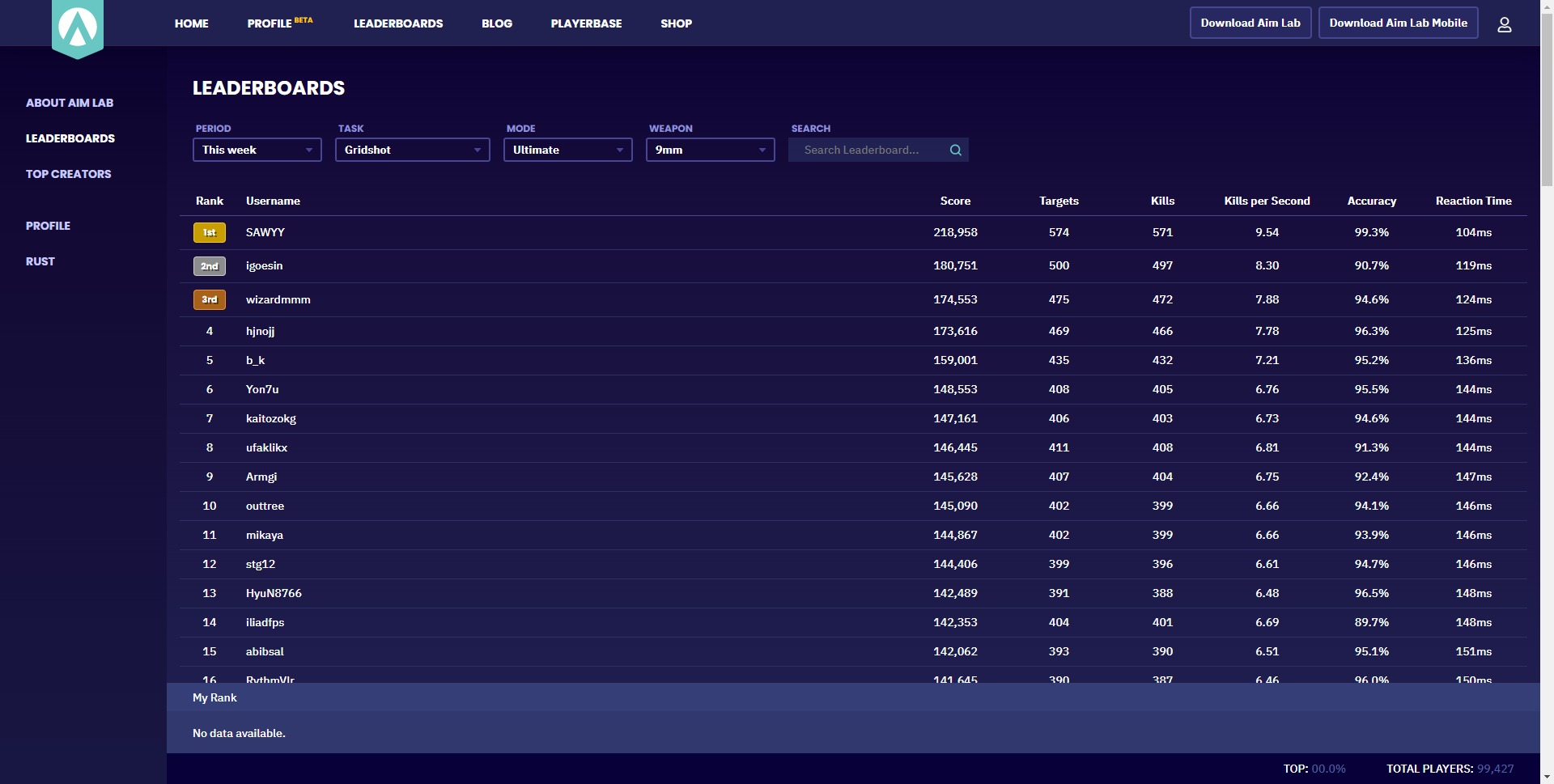 Aimlabs Services Screenshot 2