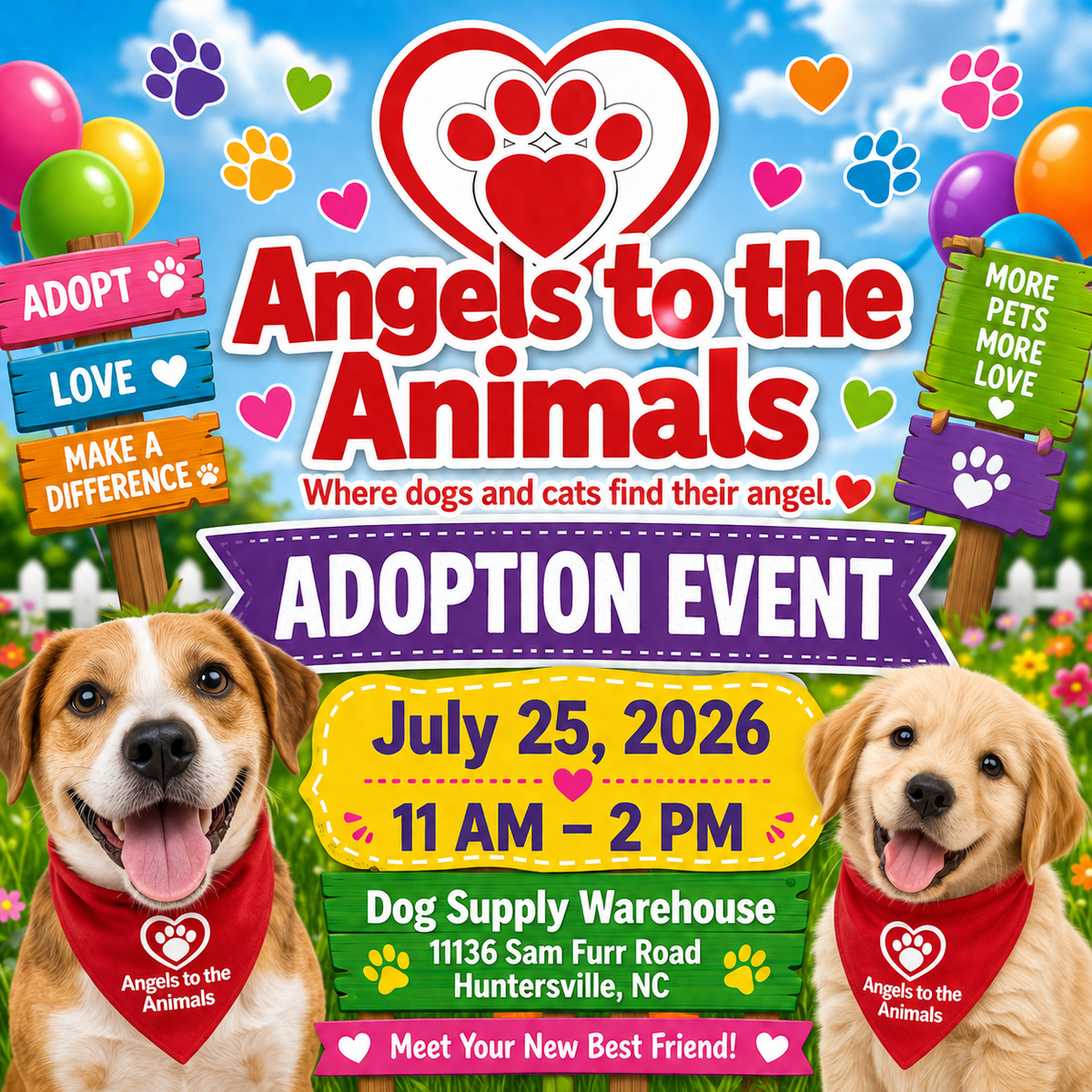 Adoption Event at Dog Supply Warehouse