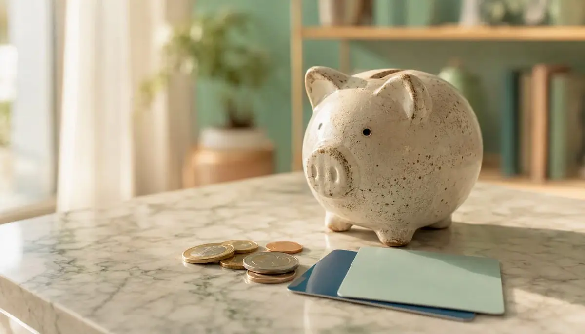 Piggy bank with coins representing ageing reserves