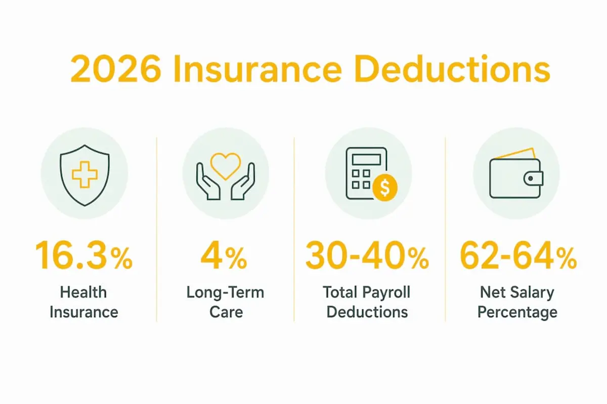 Infographic showing key 2026 insurance deduction statistics