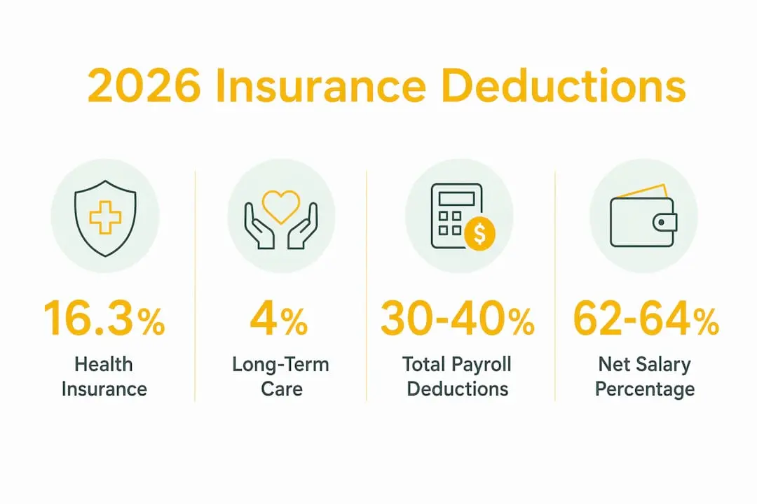 Infographic showing key 2026 insurance deduction statistics