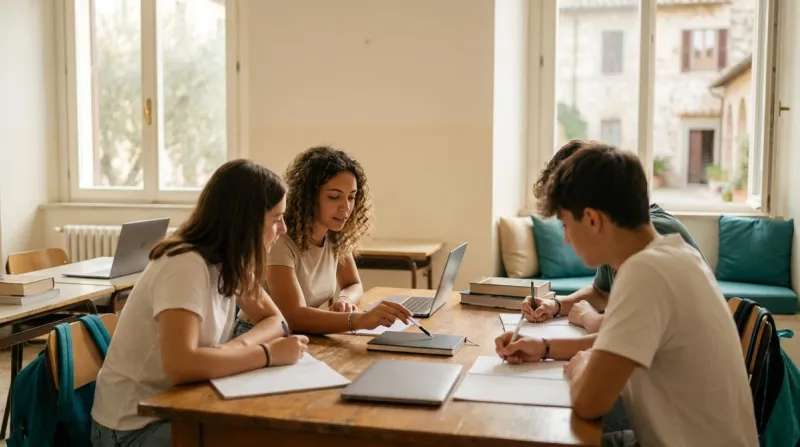 StudierAI and AI for asynchronous collaborative study in Italian schools