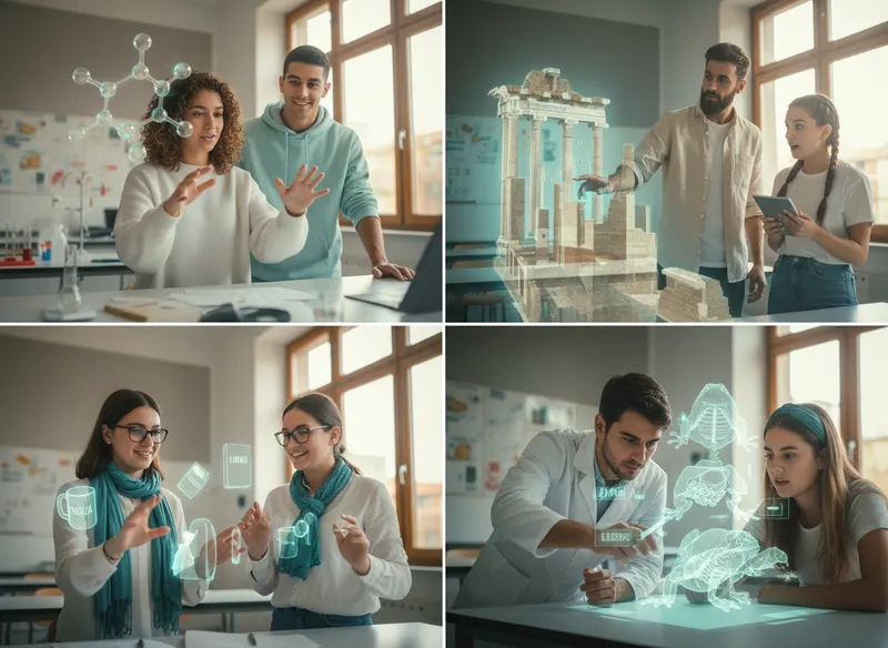 Instructional use cases: immersive lessons across different subjects