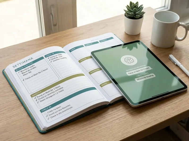 Study method with artificial intelligence: planning, routine, and time management