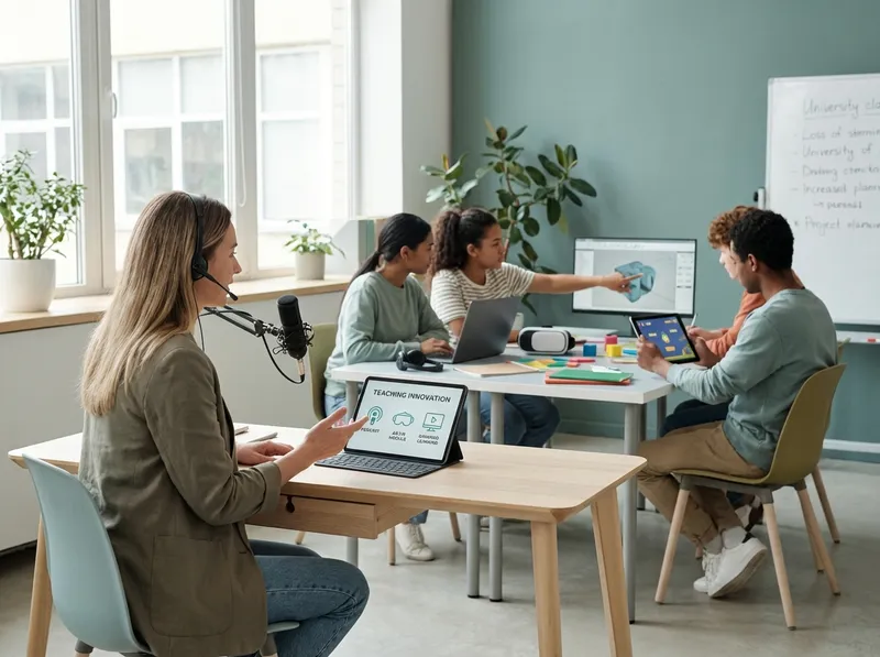 Content creation and active methodologies: video, podcasts, AR/VR, and gamification