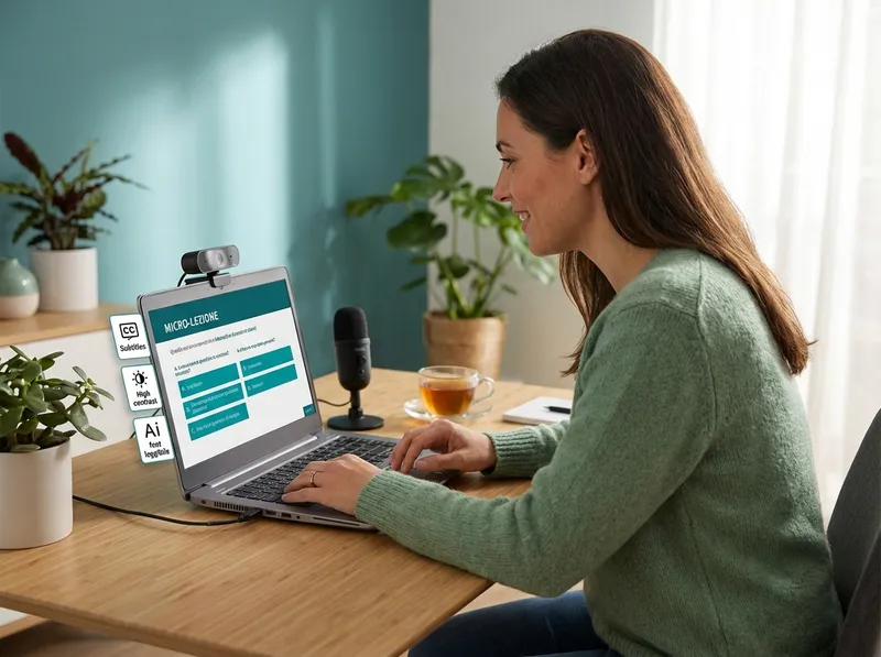 Creazione di contenuti e lezioni interattive: video, presentazioni, quiz e gamification