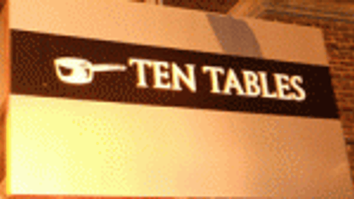 Ten Tables in Cambridge
