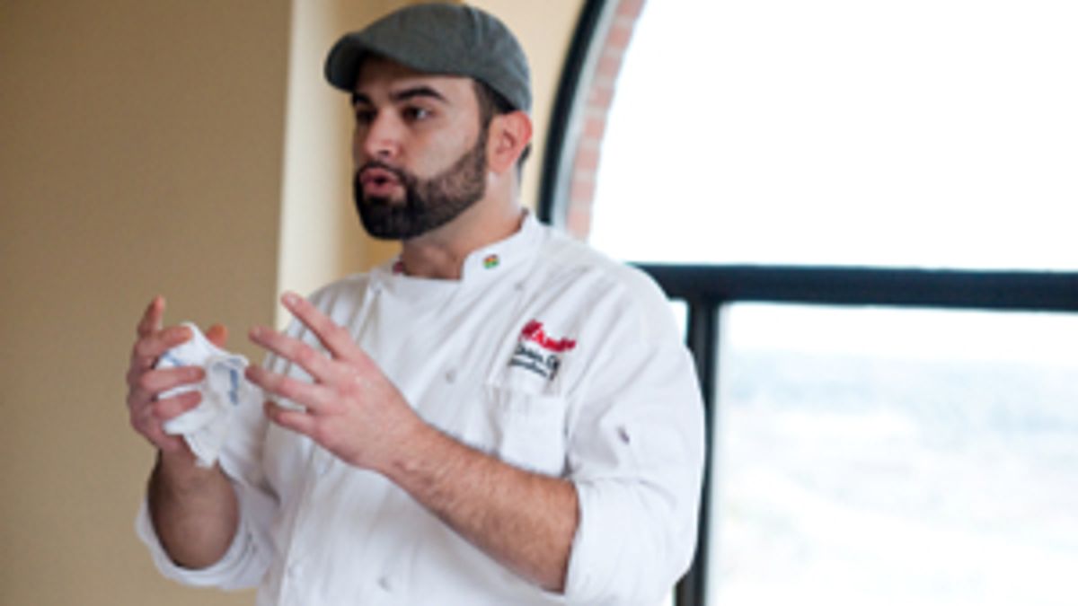 Chef Cesin Curi of Los Andes at the 2013 Taste Trekkers Expo (photo by Stacey Doyle)