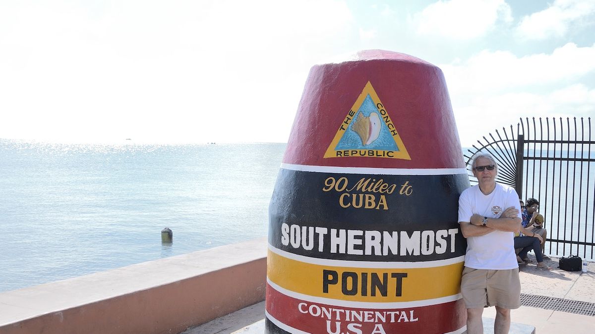 Author at the southernmost point in the U.S.