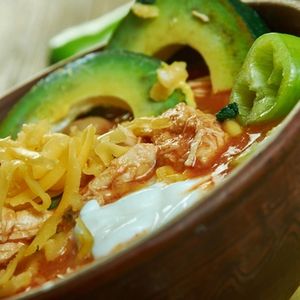 Mexican Slow Cooker Fiesta Chicken Soup, not only gluten free and dairy free