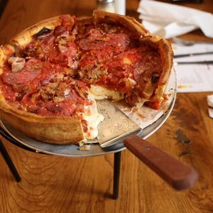 Chicago Style Deep Dish Cheese Pizza
