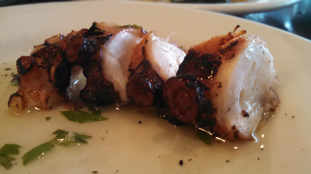 Boiled and Chared Octopus