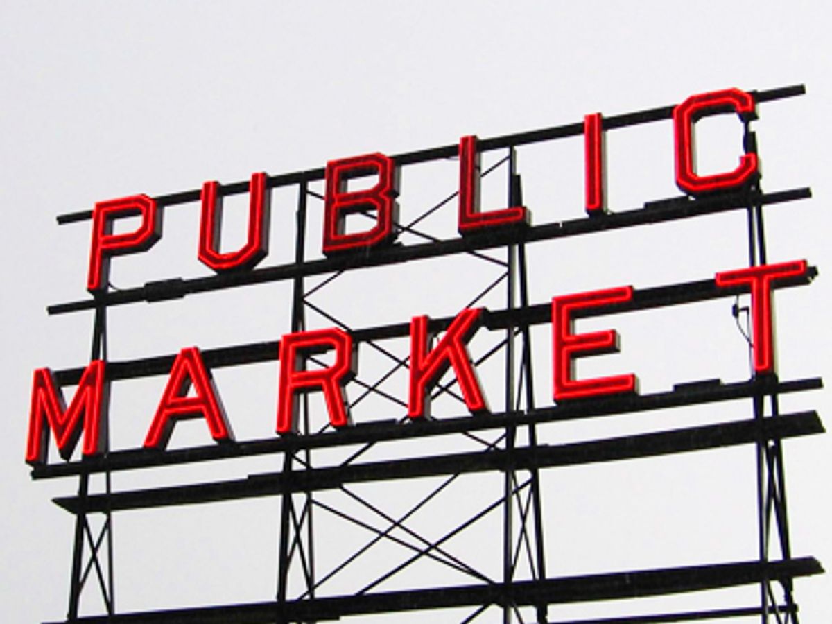 What is the name of Seattle's public market that is famous for its