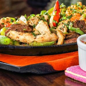 Mexican Cuisine Beef and Chicken Fajitas