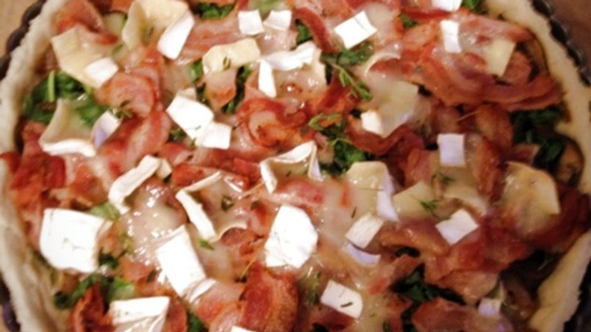 Bacon, Mushroom and Robiola Tart