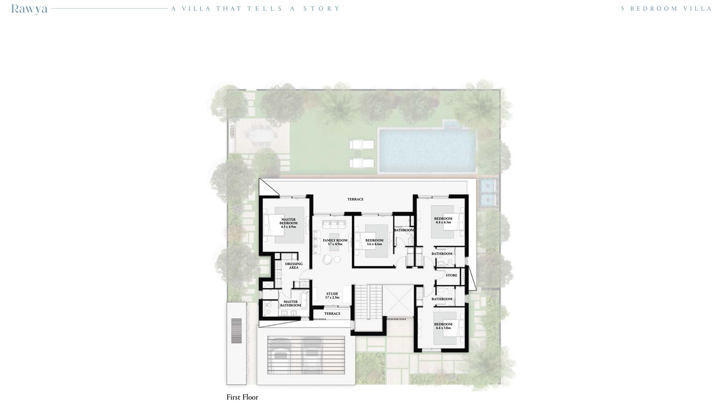 5 Bedroom Villa to 5 Bedroom Villa, Ground Floor