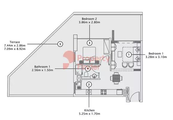 Type 2 B 2nd to 7th Floors
