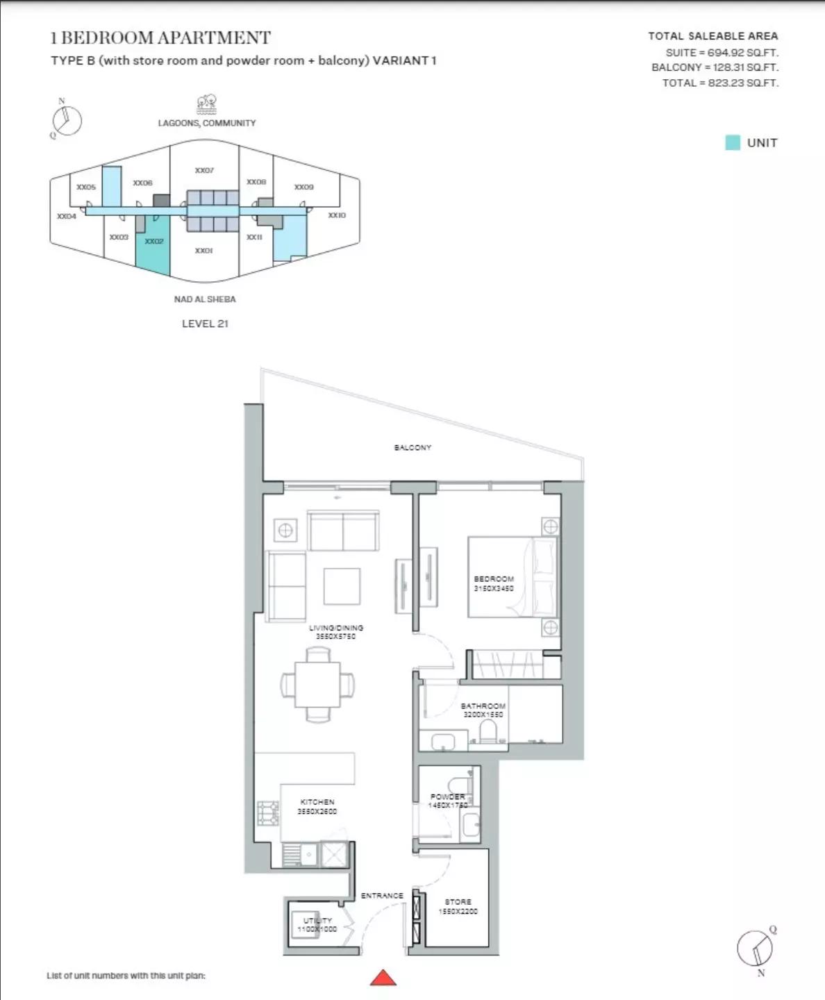 Type B With Balcony Variant 1