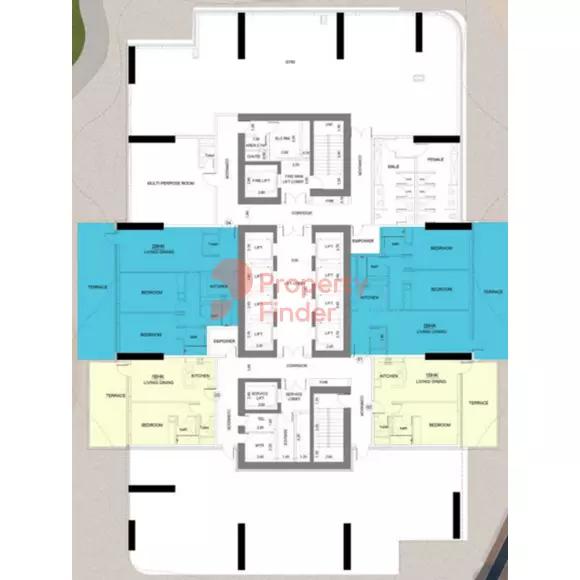 Typical Floor 1 & 2 Bedrooms