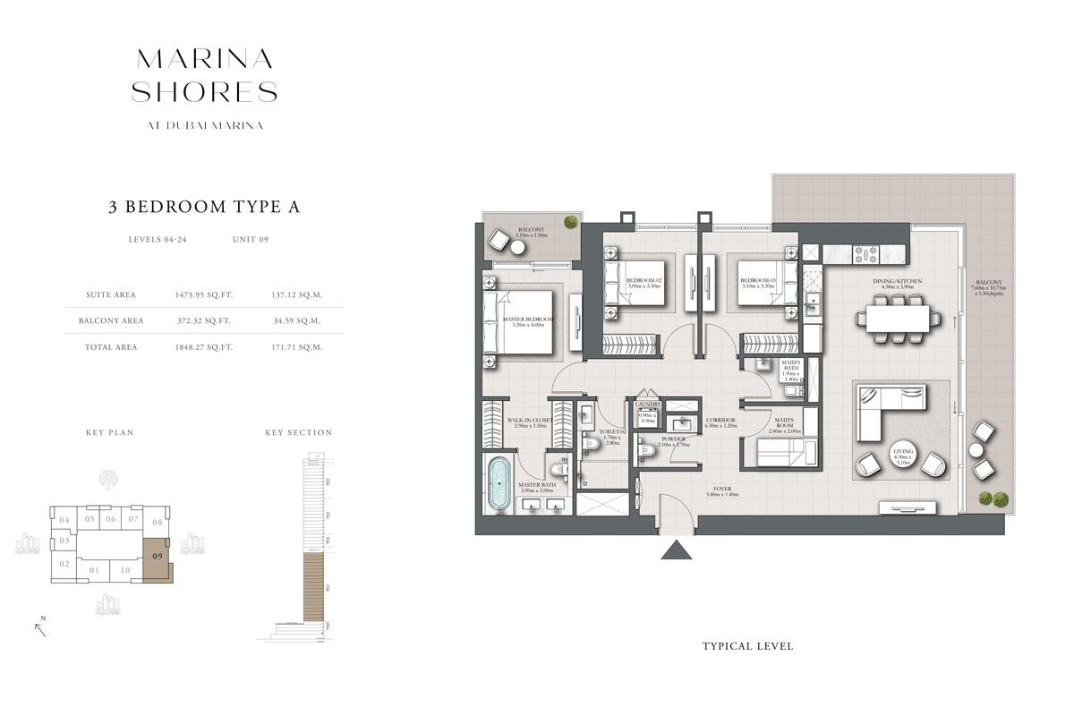 Type A, Level 26-29, Unit 9 to Type D, Level 51, Unit 3