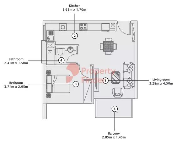 Type 2 B 2nd to 7th Floors