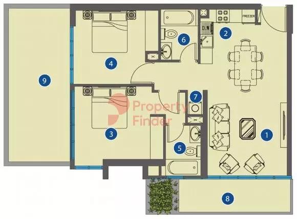 Type 1, 1st - 5th Floors