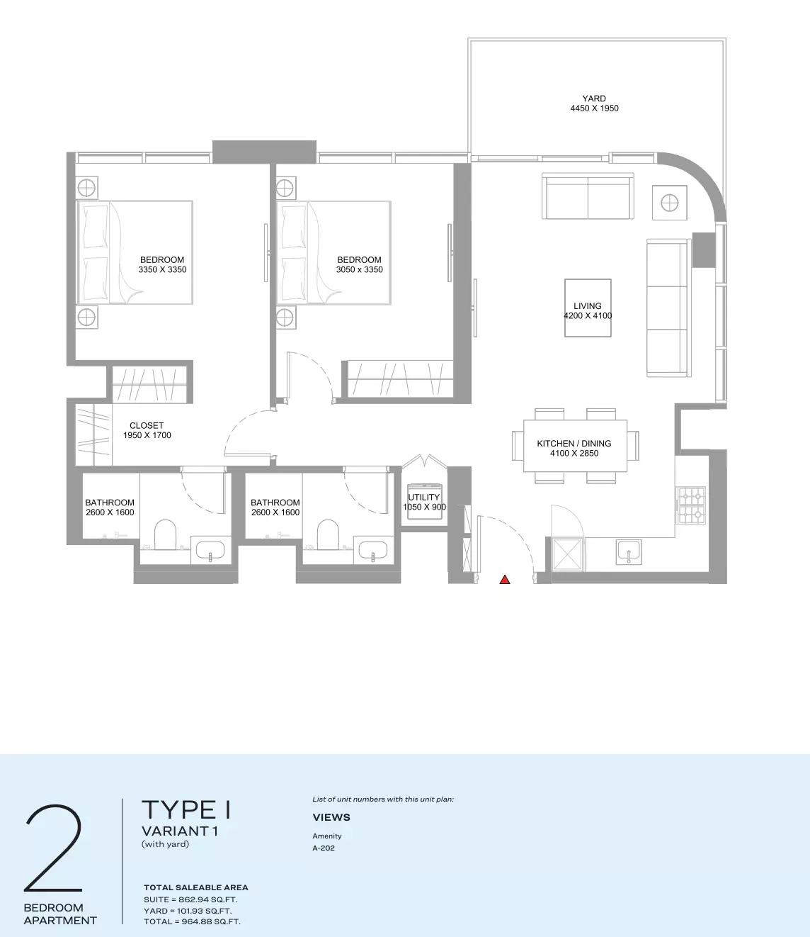Type I | Variant 1 (with yard)