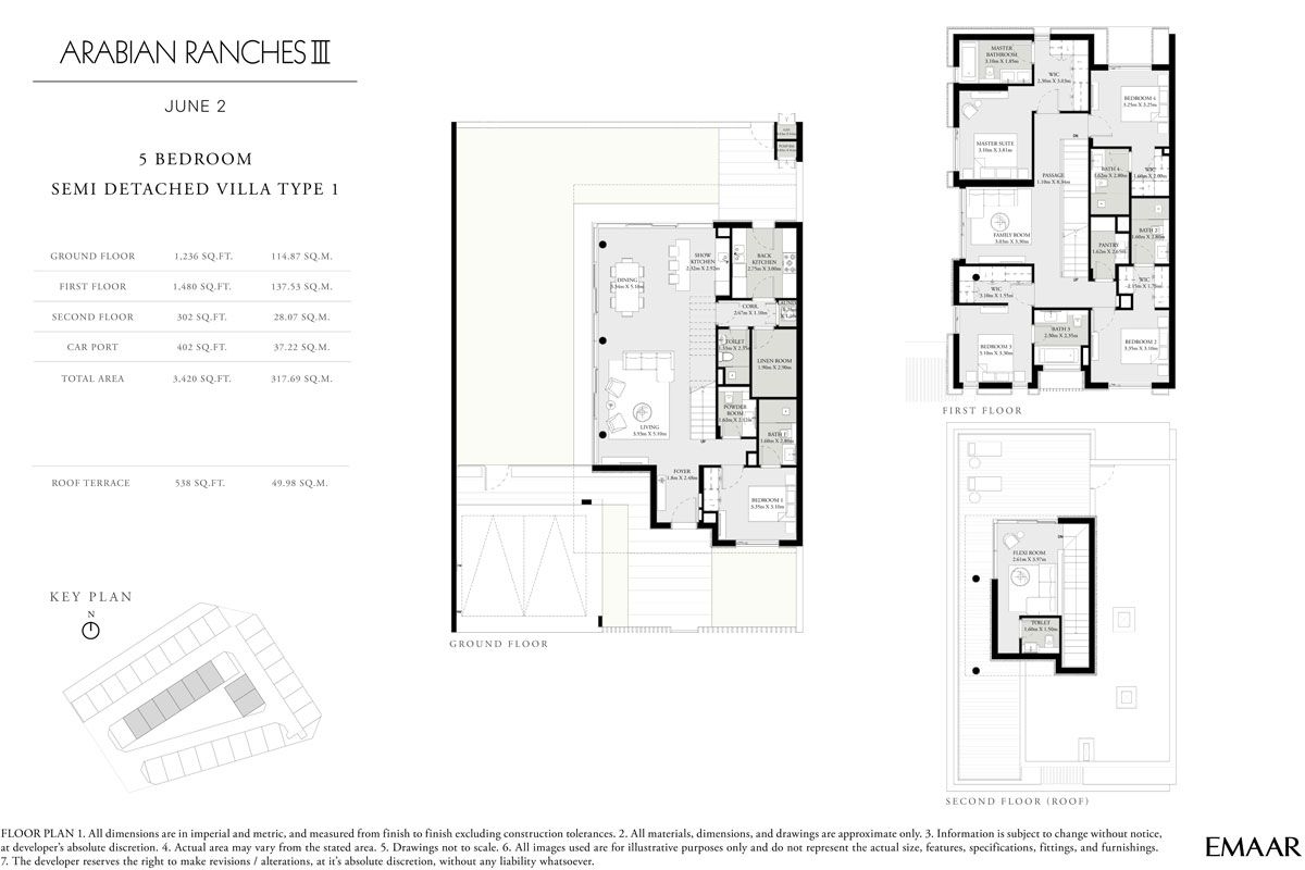 Semi Detached Villa Type 1 to Semi Detached Villa Type 2