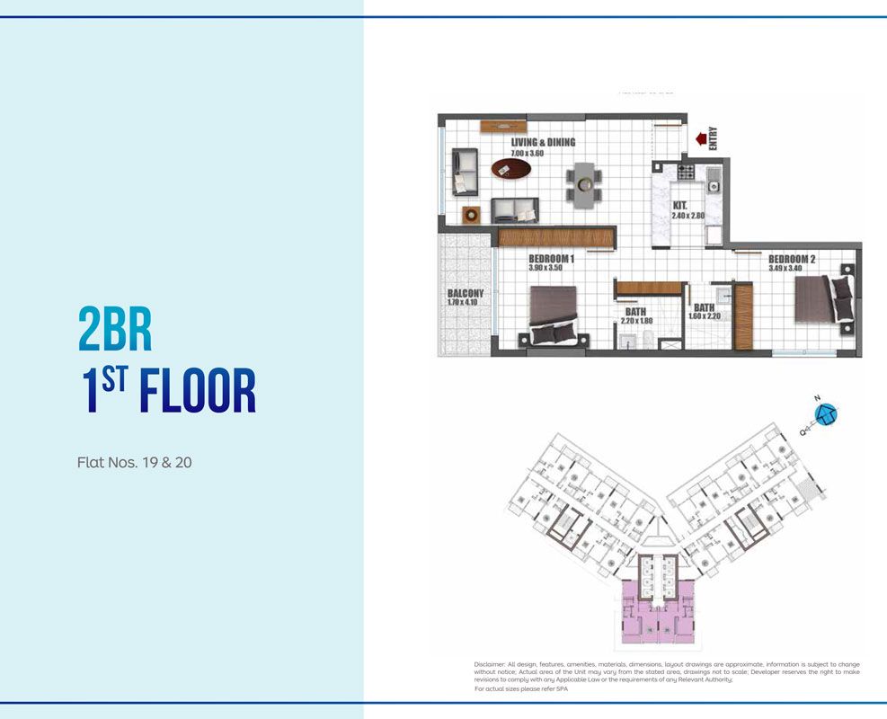 1st Floor, Flat Nos. 19 & 20 to Typical Floor, Flat Nos. 23 & 24