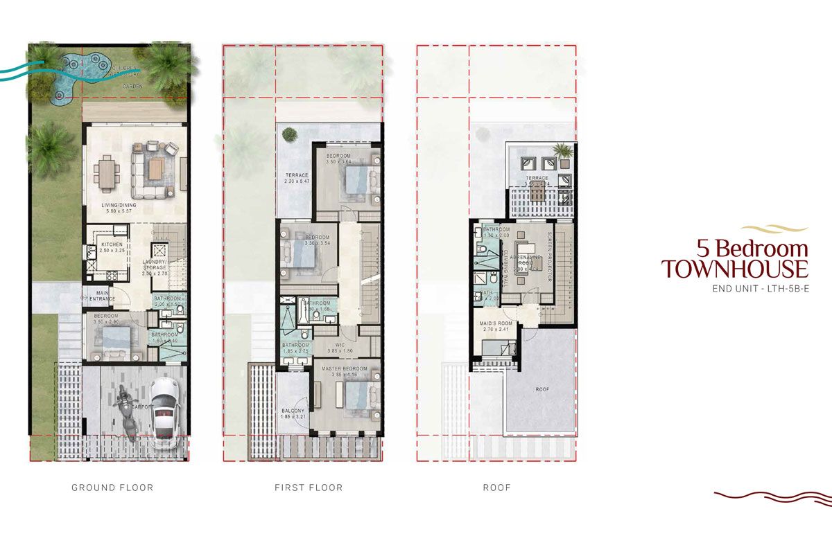 Type-Townhouse-End-Unit-LTH-5B-E to Type-Villa-LV-3B