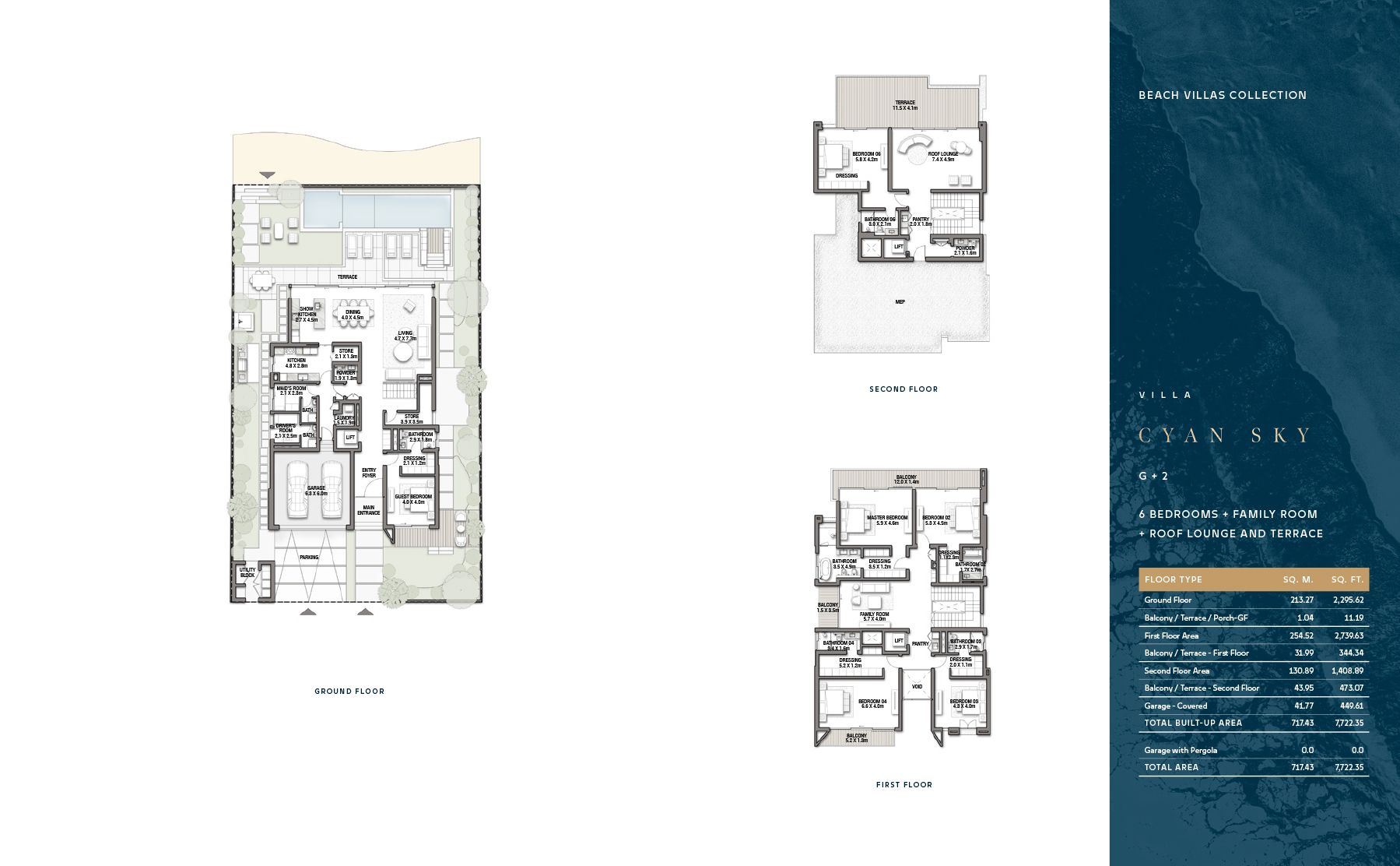 G + 2 (With Family Room + Roof Lounge & Terrace)