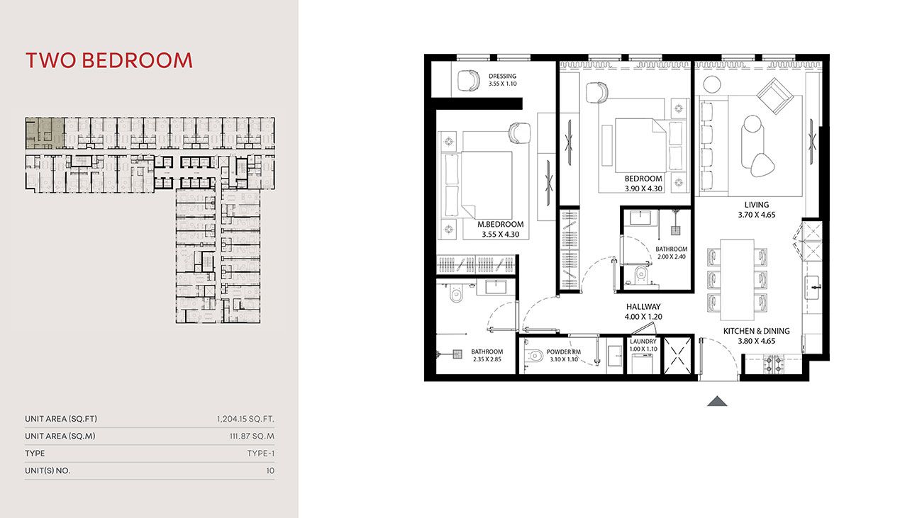 Type 1, Unit 10 to Type 4, Unit 21