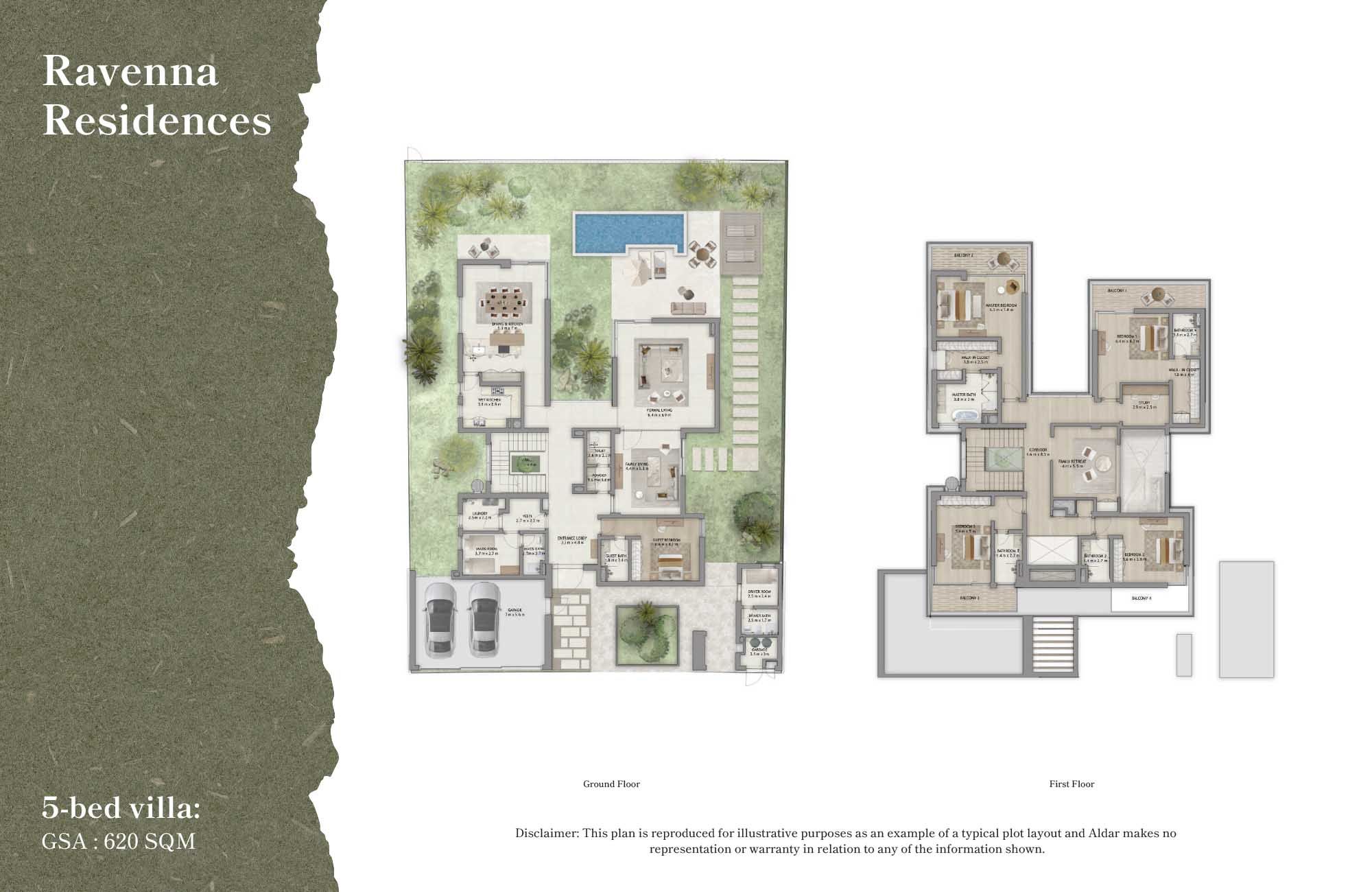 5 Bedrooms + Pool + Maid + Study