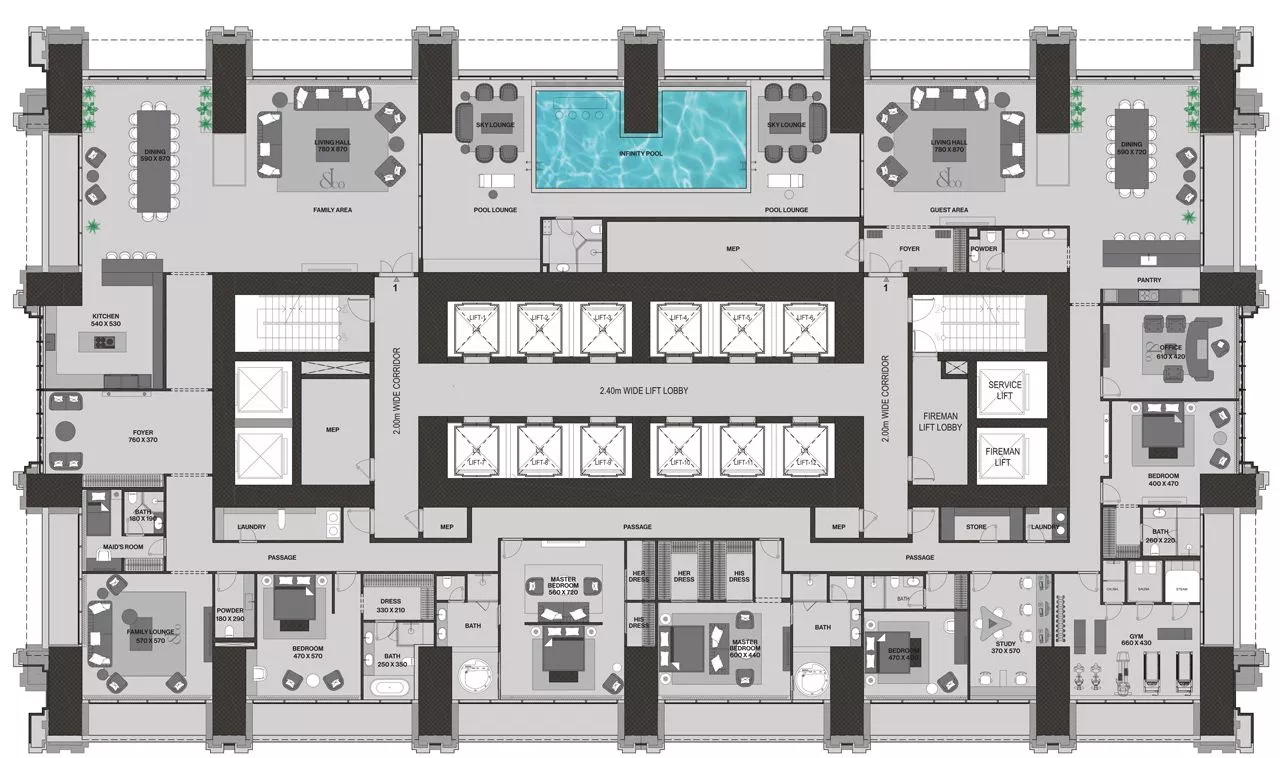  Astronomia Sky Penthouse