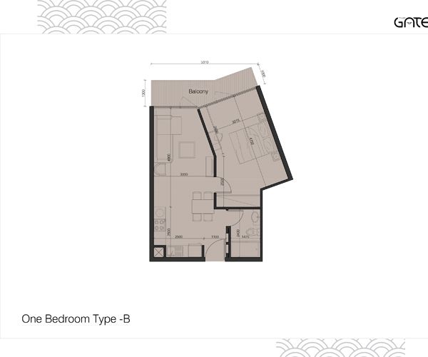 	1 Bedroom Apartment Type - B to Junior 1 Bedroom Apartment Type-A
