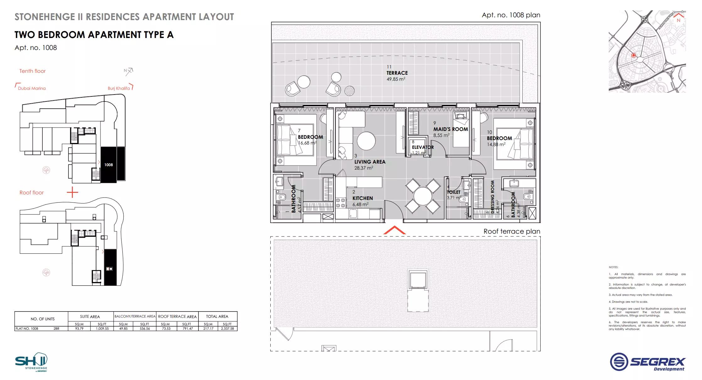 Type A - Apt. no. 102, 103